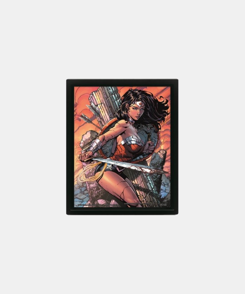 Wonder Woman Cadre 3D Lenticulaire - Bataille