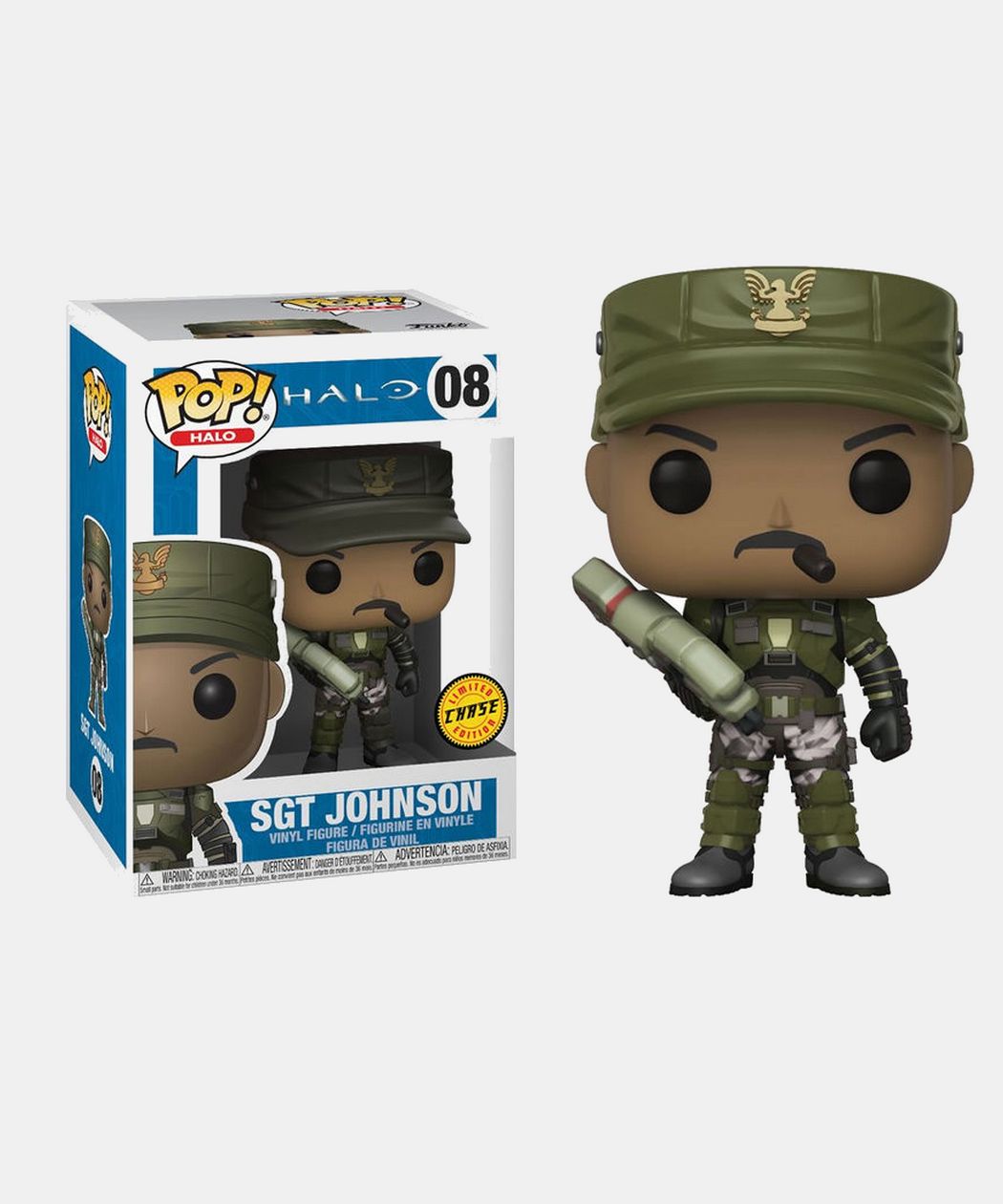 Figurine POP! Halo Sgt. Johnson Chase Edition N°08